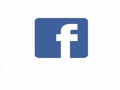 Facebook logo on a white background for cosmetic surgery reviews.