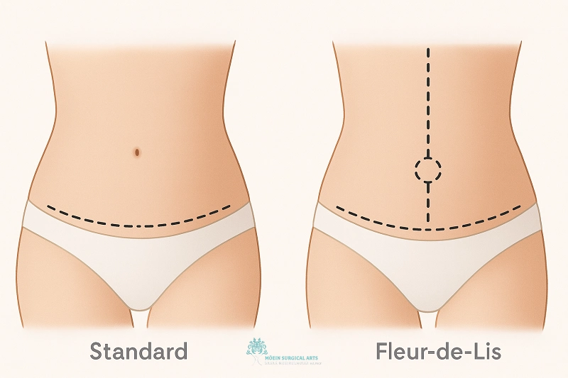 Fleur-de-Lis Tummy Tuck vs. Standard Tummy Tuck