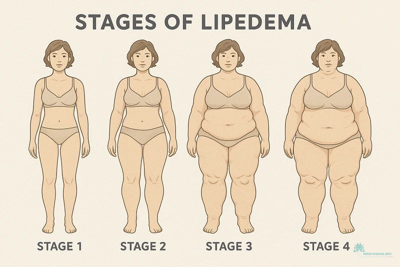Lipedema Progression Stages