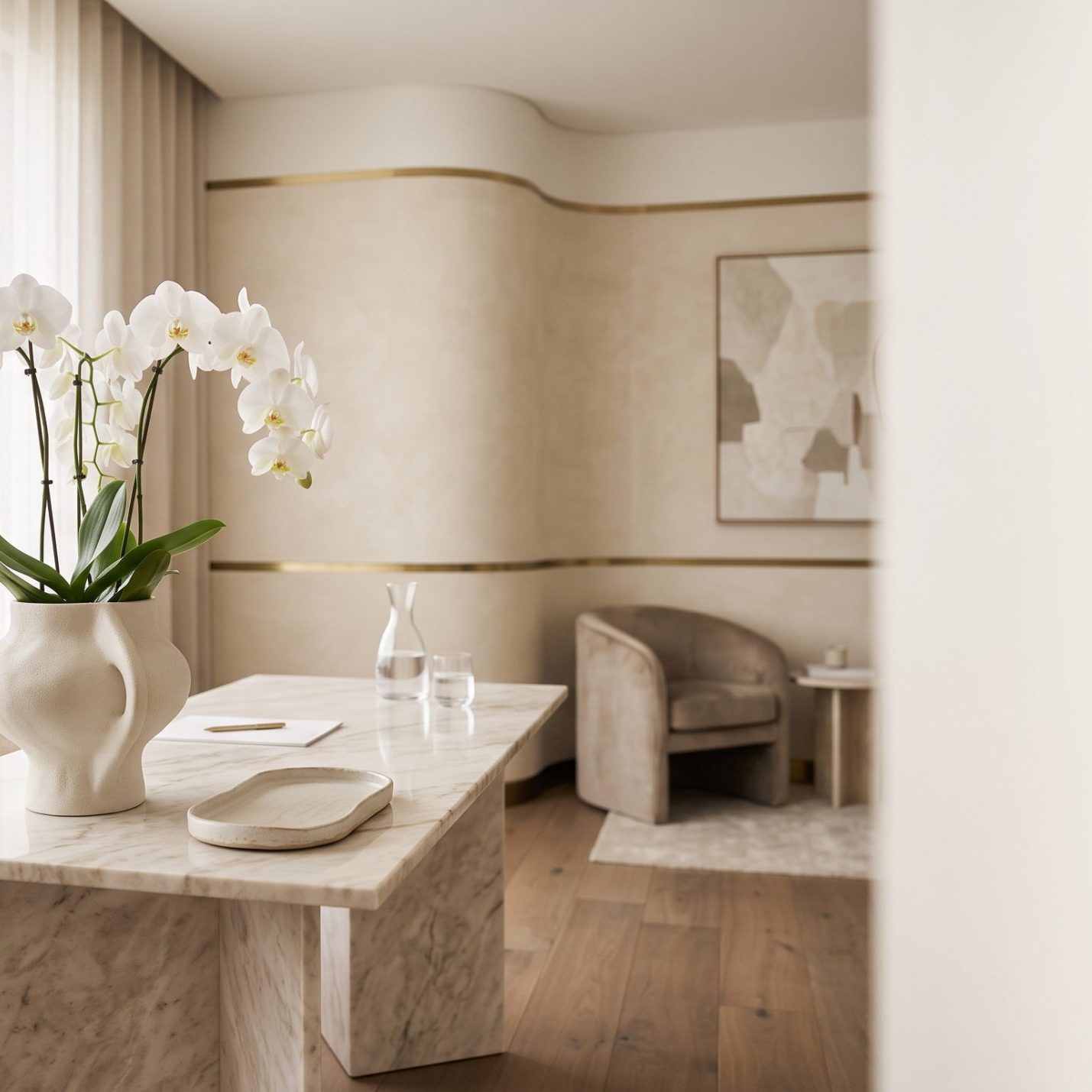 Elegant cosmetic surgery consultation room — Lipo 360 vs tummy tuck guide, Moein Surgical Arts Los Angeles