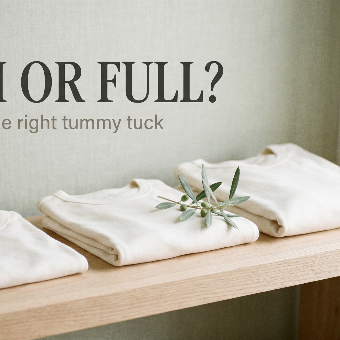 Mini or Full - choosing the right tummy tuck, by Dr. Babak Moein, Moein Surgical Arts Los Angeles