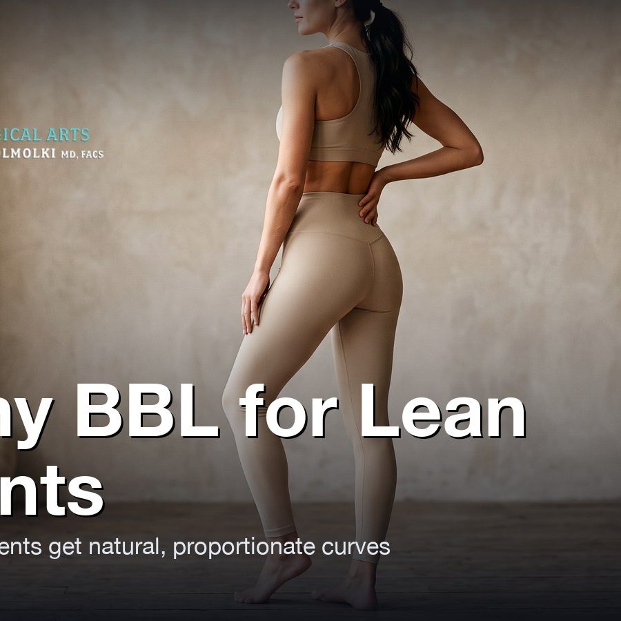 Lean athletic hip and waist silhouette in athletic wear — Skinny BBL for lean patients, Moein Surgical Arts, Los Angeles