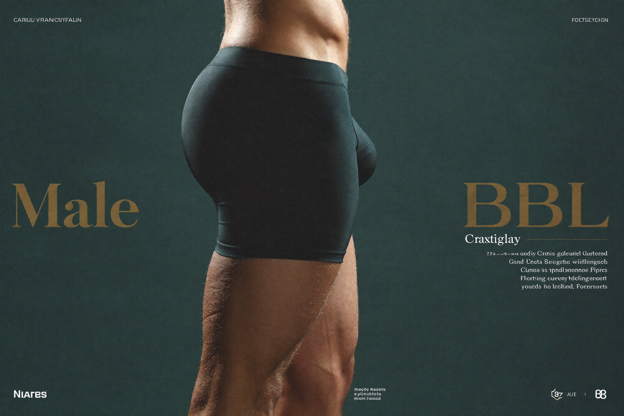 Profile view showing male BBL candidate anatomy before glute augmentation in Los Angeles