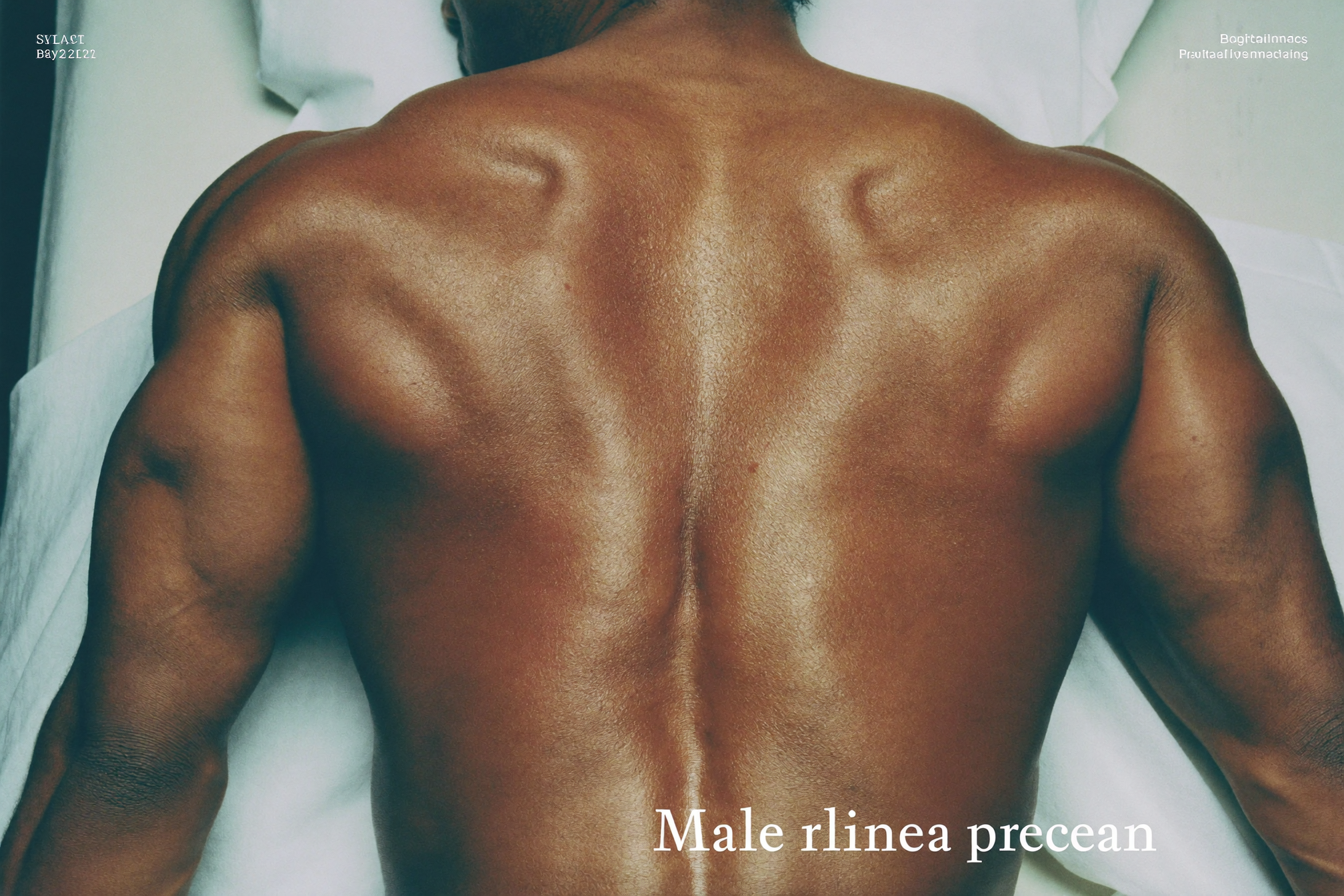 Male BBL recovery position — patient resting face-down to protect grafted fat
