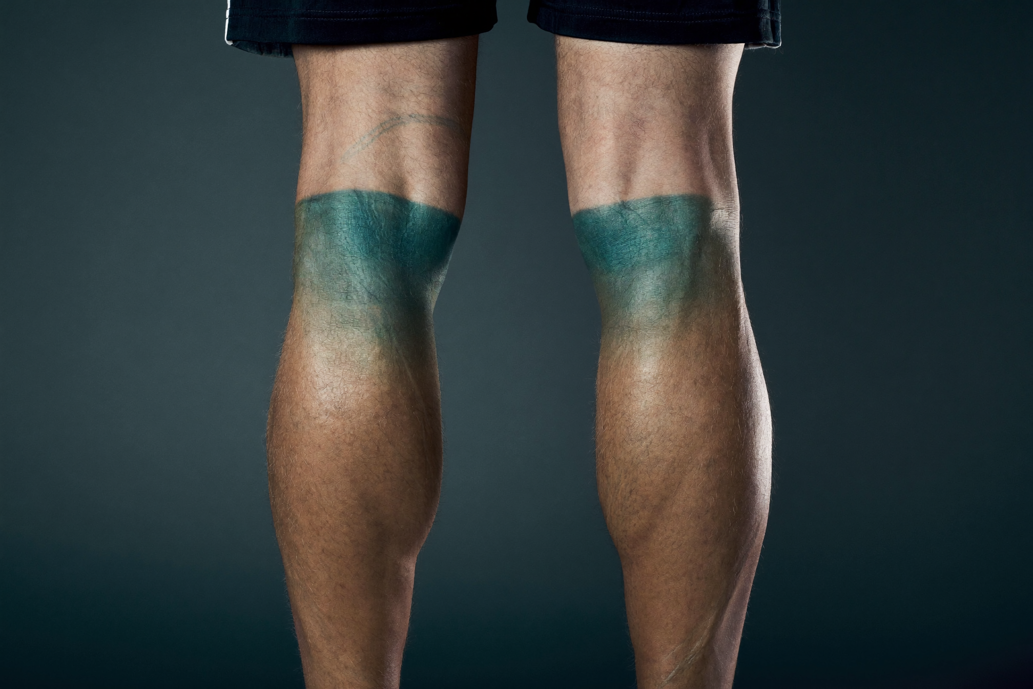 Slim male lower legs before calf implant surgery in Los Angeles
