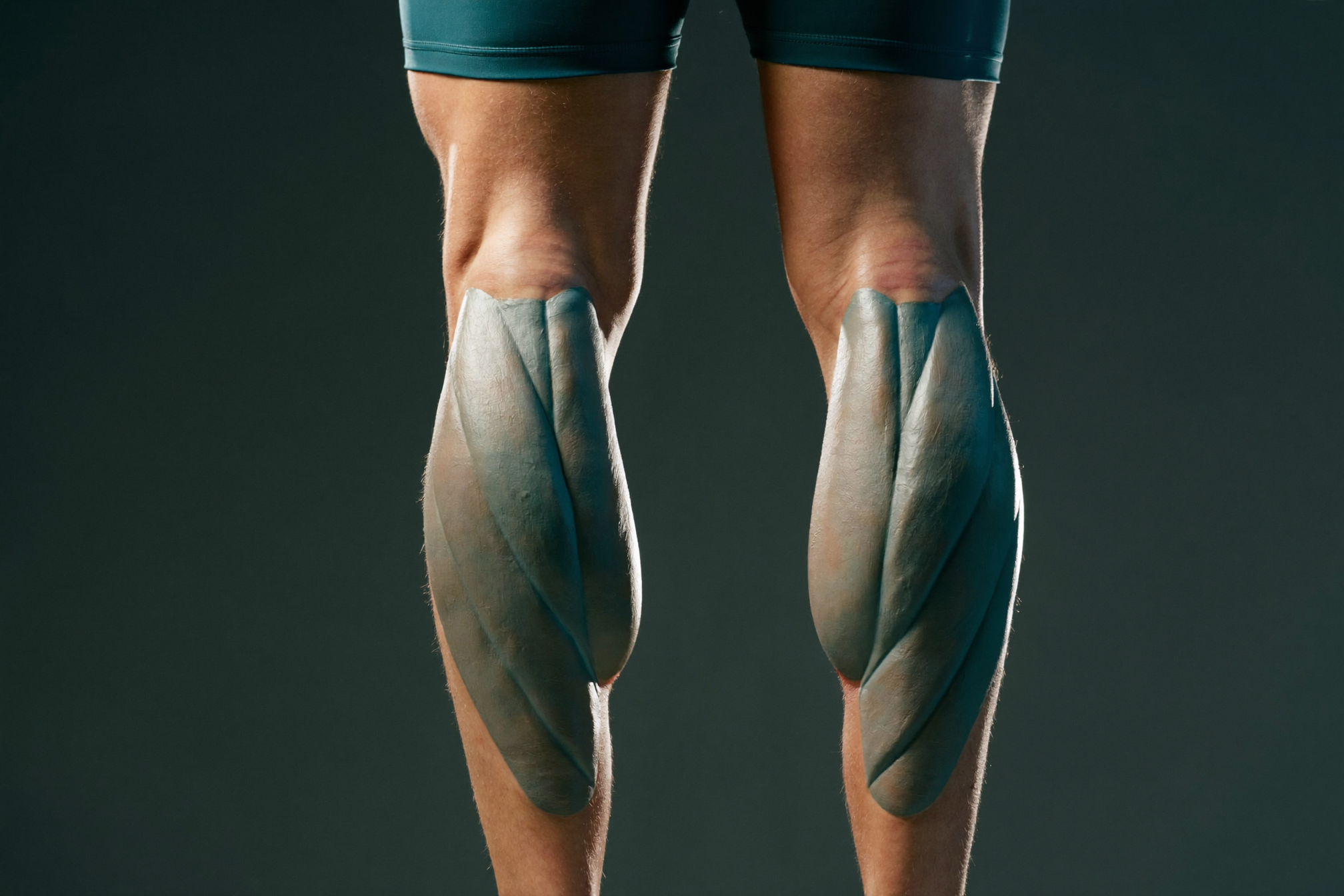 Male calves after calf implant augmentation in Los Angeles by Dr. Moein