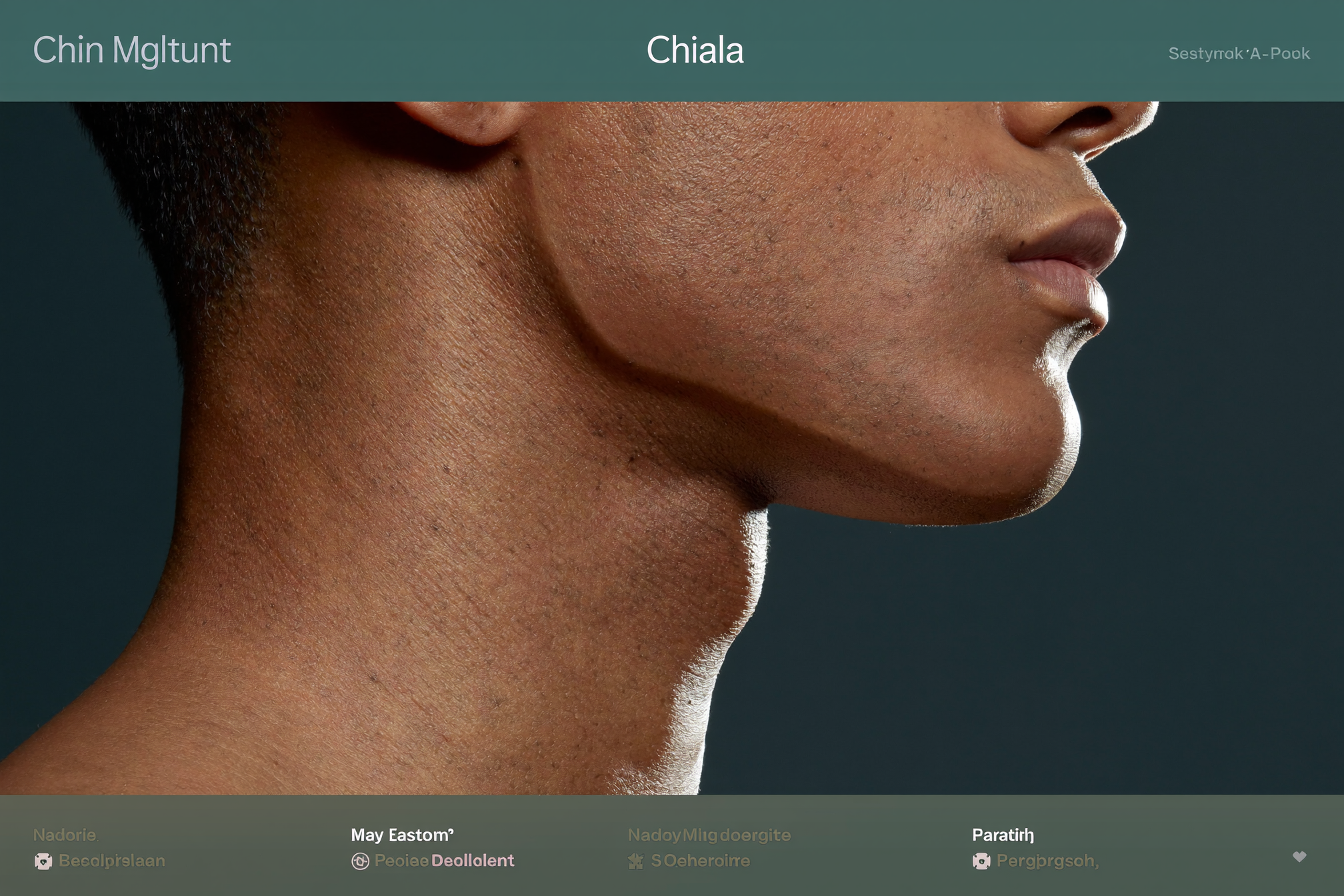 Male jawline after chin implant surgery in Los Angeles by Dr. Moein