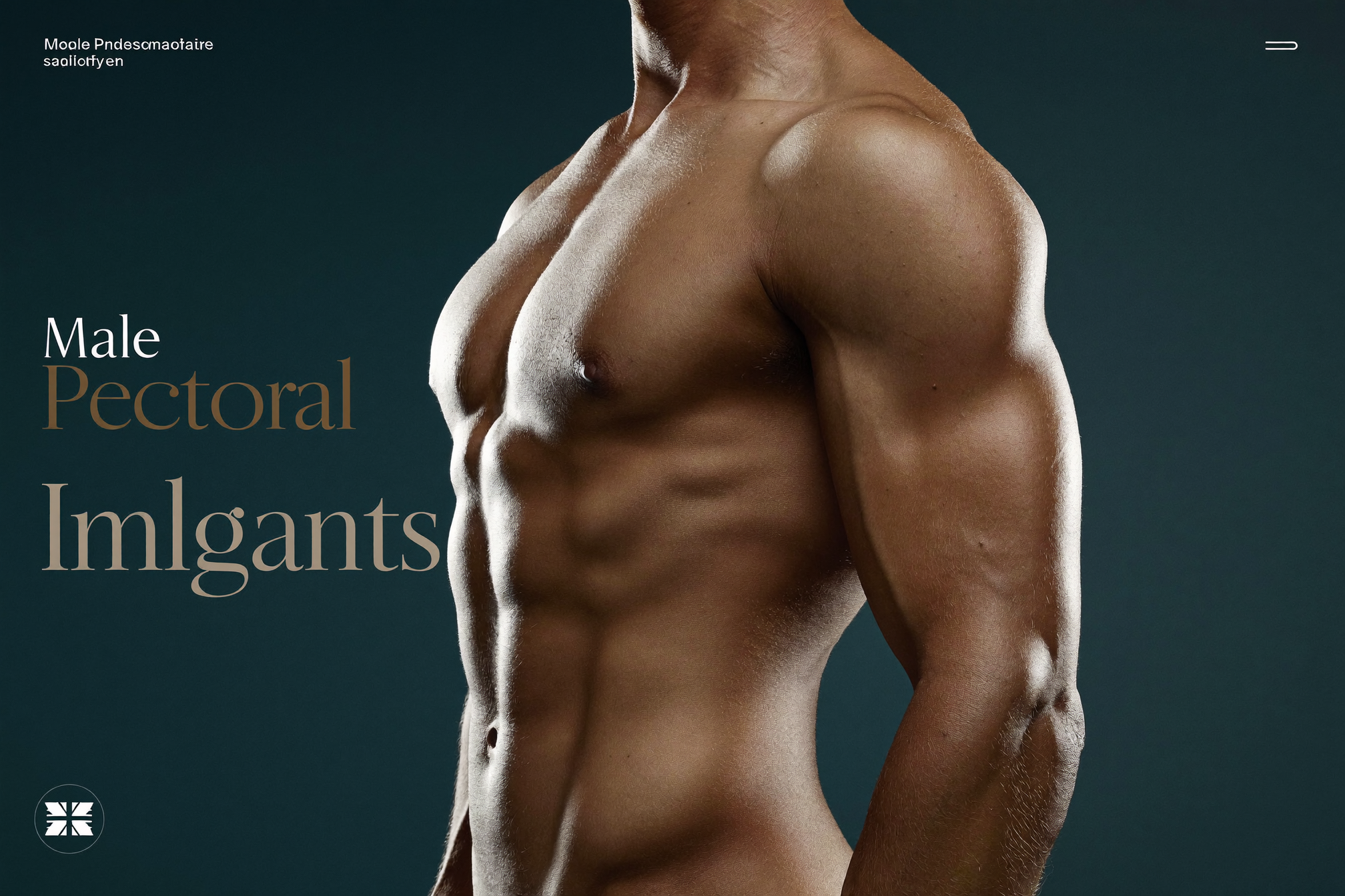 Slim male chest before pectoral implant surgery in Los Angeles