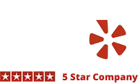 Yelp logo with five red stars and the text "1 Star Overall" below.